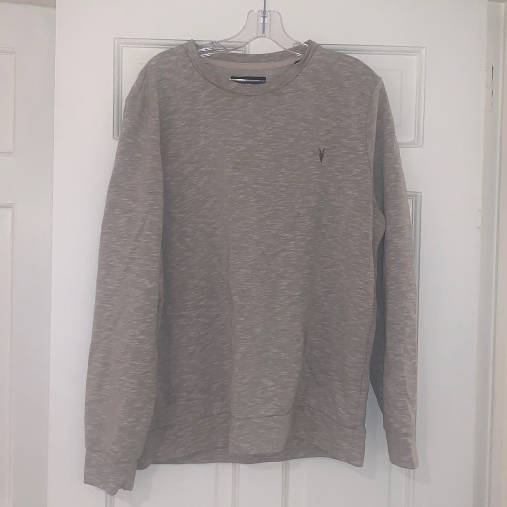 Men’s allsaints sweatshirt size large heather gray